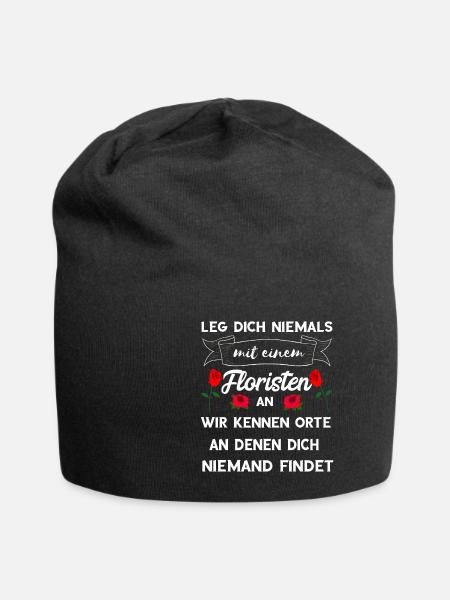 Florist Floristik Blumenhändler Floristen Geschenk - Jersey-Beanie - Schwarz