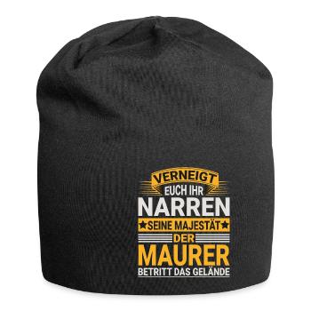 Maurer Design für einen Maurer - Jersey-Beanie - Schwarz - Vorne