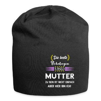 Podologe Fußpflege Pediküre Podologie Geschenke - Jersey-Beanie - Schwarz - Vorne