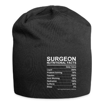 Surgeon Nutritional Facts - Jersey Beanie - black - Front