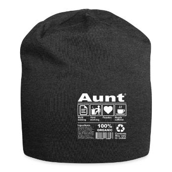 Tante - Bonnet en jersey - charbon - Devant