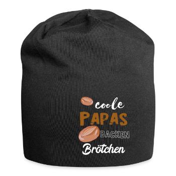 Bäcker Konditor Brötchen Backen Bäckerei Geschenke - Jersey-Beanie - Schwarz - Vorne