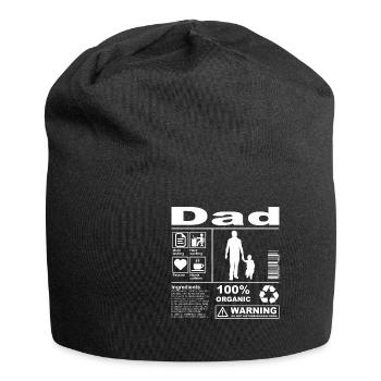 Dad Product Description - Jersey-Beanie - Schwarz - Vorne