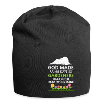 Gärtner - Jersey-Beanie - Schwarz - Vorne