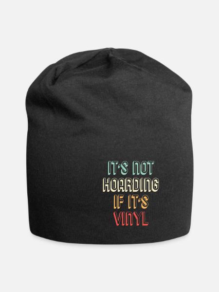 Vinyl Collector It's Not Hoarding When It's; s Vi - Jersey Beanie - black