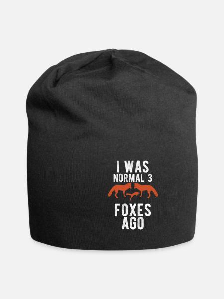 Fuchs - Jersey-Beanie - Schwarz