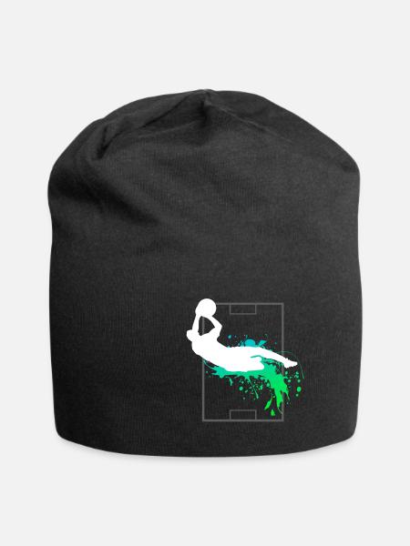 Football Goalkeeper Goalkeeper Goalkeeper Gift - Jersey Beanie - black