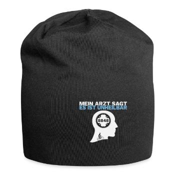 Everesting 8848 Ausdauer Radsport Geschenk - Jersey-Beanie - Schwarz - Vorne