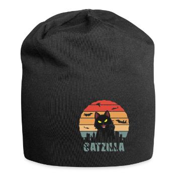 Katze Film Catzilla Schwarze katze - Jersey-Beanie - Schwarz - Vorne