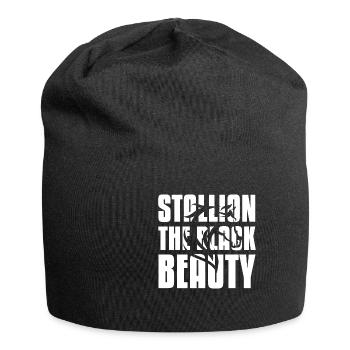 Stalltion The Black Beauty Rider Riding - Jersey Beanie - black - Front