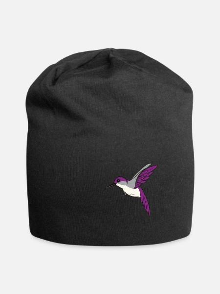 Support for asexual pride flags - Jersey Beanie - black