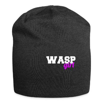 Wasp girl - Jersey Beanie - charcoal grey - Front