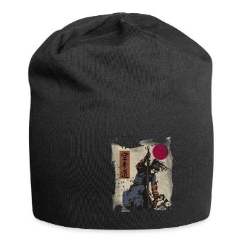 Samurai Warrior Japanese Manga Anime Gift - Jersey Beanie - black - Front
