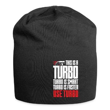 Turbo est intelligent utilisation plus rapide Turbo Charger - Bonnet en jersey - noir - Devant