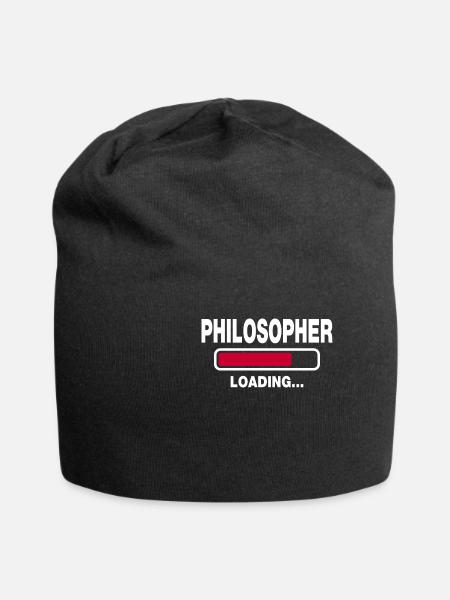 Philosopher - Jersey-Beanie - Schwarz
