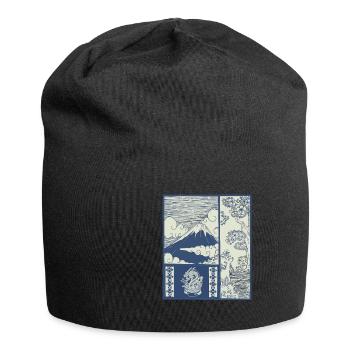 Ramen Nudelschale Kawaii Japan Style Lustig - Jersey-Beanie - Schwarz - Vorne