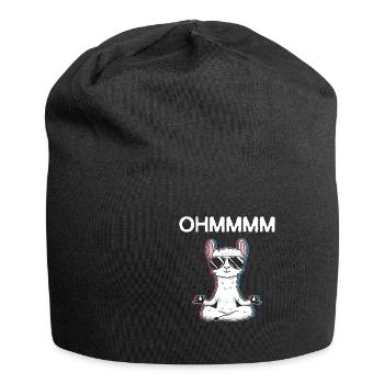 OHMMM Meditation Lama yoga - Jersey-Beanie - Schwarz - Vorne