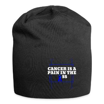 Darmkrebs ist ein Schmerz im Arsch Awareness Color - Jersey-Beanie - Schwarz - Vorne