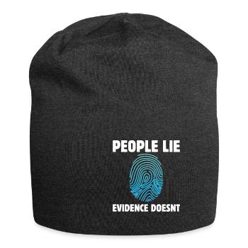 Les gens ne mentent pas les preuves légiste - Bonnet en jersey - charbon - Devant