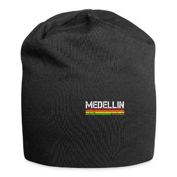 Medellin Bogota Sud-Américain Love - Bonnet en jersey - noir - Devant