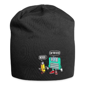 Retro It Nerd Je suis YOur Père Stockage de chemise - Bonnet en jersey - noir - Devant