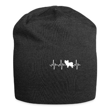 Papillon Heartbeat - Jersey-Beanie - Anthrazit - Vorne