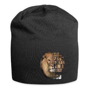 No More Slave Who Fears The Child of God - Jersey Beanie - black - Front