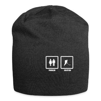 Problem Solved Ice Hockey - Jersey Beanie - charcoal grey - Front
