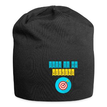 Dies ist mein Wochenende Bogenschießen Spieler - Jersey-Beanie - Schwarz - Vorne