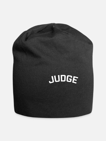 T-shirt juge simple - Bonnet en jersey - noir