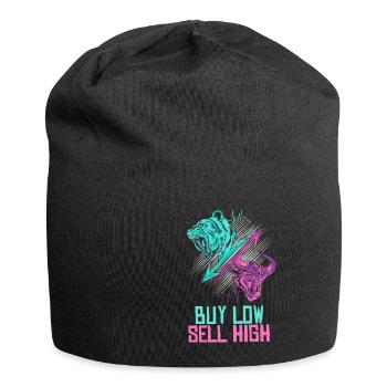 Buy Low Sell High Trading Exchange Day trader - Jersey Beanie - black - Front