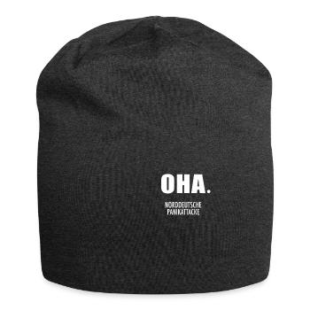 Oha Norddeutsche Panikattacke Norddeutschland - Jersey-Beanie - Anthrazit - Vorne
