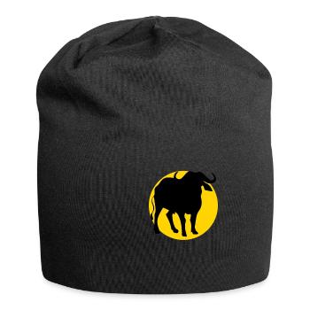 buffle et lune - Bonnet en jersey - noir - Devant
