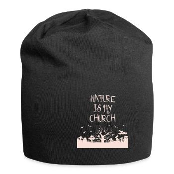 Nature is my church Satanic Satanism - Jersey Beanie - black - Front