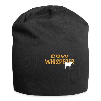 Cow Whisperer Graphic Tshirt - Jersey Beanie - black - Front