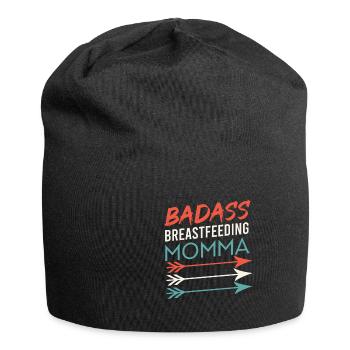 Badass Breastfeeding Mama Lactation Breastfeeding Mama Mam - Jersey Beanie - black - Front