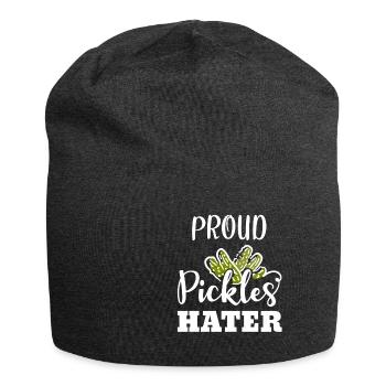 Fier Concombre Hater Anti-Vegan Food Rel - Bonnet en jersey - charbon - Devant