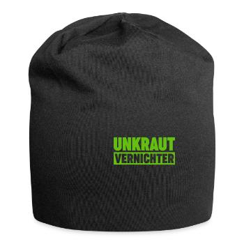 Unkraut Vernichter Gärtner Landschaftsgärtner Beet - Jersey-Beanie - Schwarz - Vorne