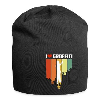 J’adore Graffiti Retro Edition - Bonnet en jersey - noir - Devant