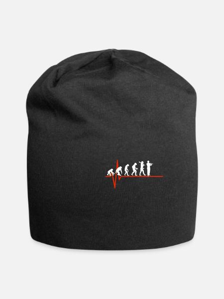 Flute Heartbeat - EVOLUTION OF FLUTE - Jersey-Beanie - Schwarz