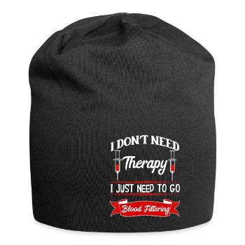 Dialyse Krankenschwester Blut Filtern Nephrologie - Jersey-Beanie - Schwarz - Vorne