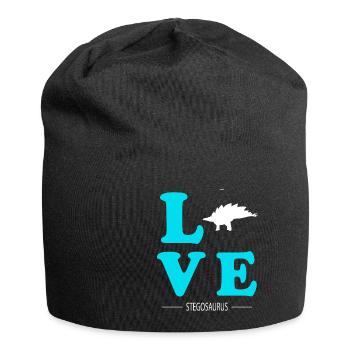 Stegosaurus - Jersey-Beanie - Schwarz - Vorne