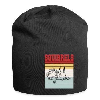 ÉCUREUILS - Bonnet en jersey - noir - Devant