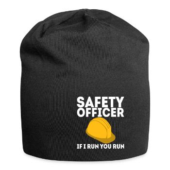 Agent de sécurité, si je vous dirige - Bonnet en jersey - noir - Devant