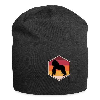 Epic Gorilla Gift Idea For Boys - Jersey Beanie - charcoal grey - Front