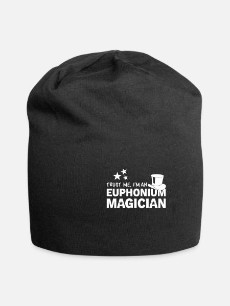 Euphonium Eufonium Blechbläser Tuba Horn Spruch - Jersey-Beanie - Schwarz
