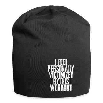 Je me sens personnellement victime de cet entraînement - Bonnet en jersey - noir - Devant