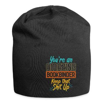 Amazing Bookbinder Keep It Up - Jersey Beanie - black - Front