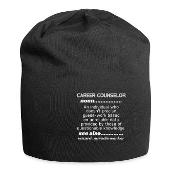 Career Counselor Miracle Worker - Jersey Beanie - black - Front