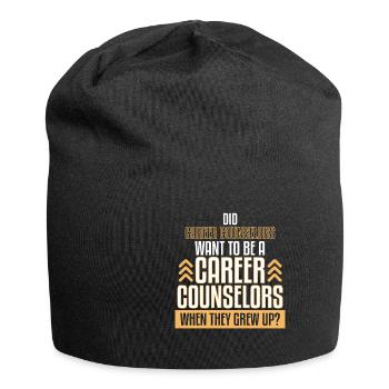 Career Counselors When They Grew Up - Jersey Beanie - black - Front